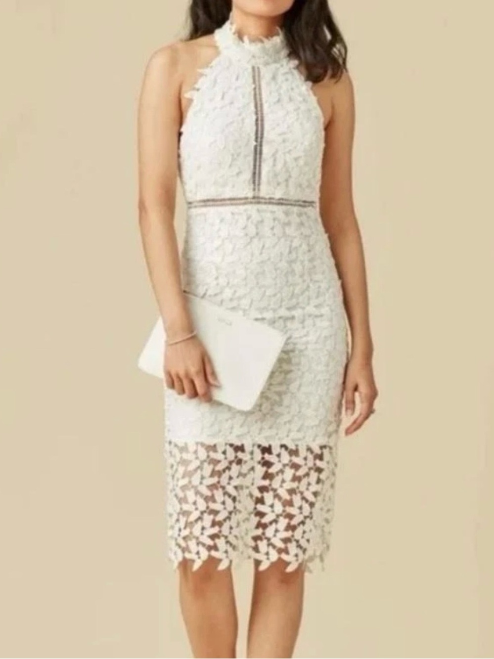 Bardot Gemma Lace Halter Dress Size 8